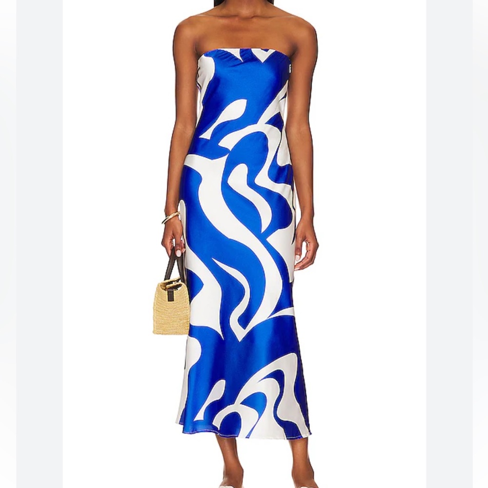 SNDYS Angel Dress in Blue Swirl; Size 2